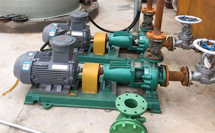 Jiangnan fluorine plastic centrifugal pump is sent to client company